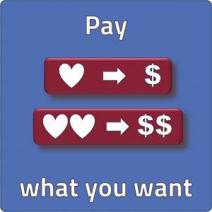 pay what you want bepaal zelf de prijs