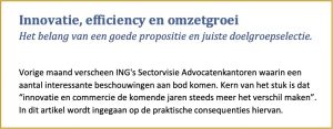 innovatie advocatuur propositie