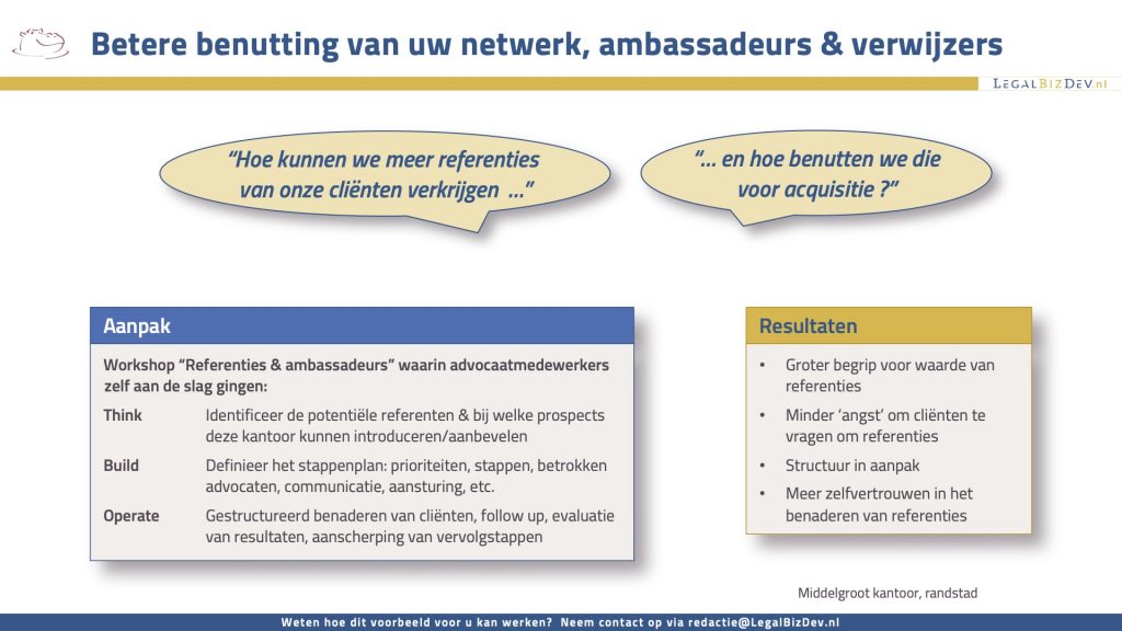 netwerk ambassadeurs verwijzers