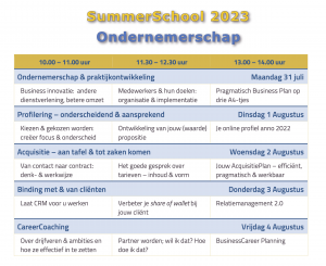 programma summerschool ondernemerschap 2023 advocatuur notariaat