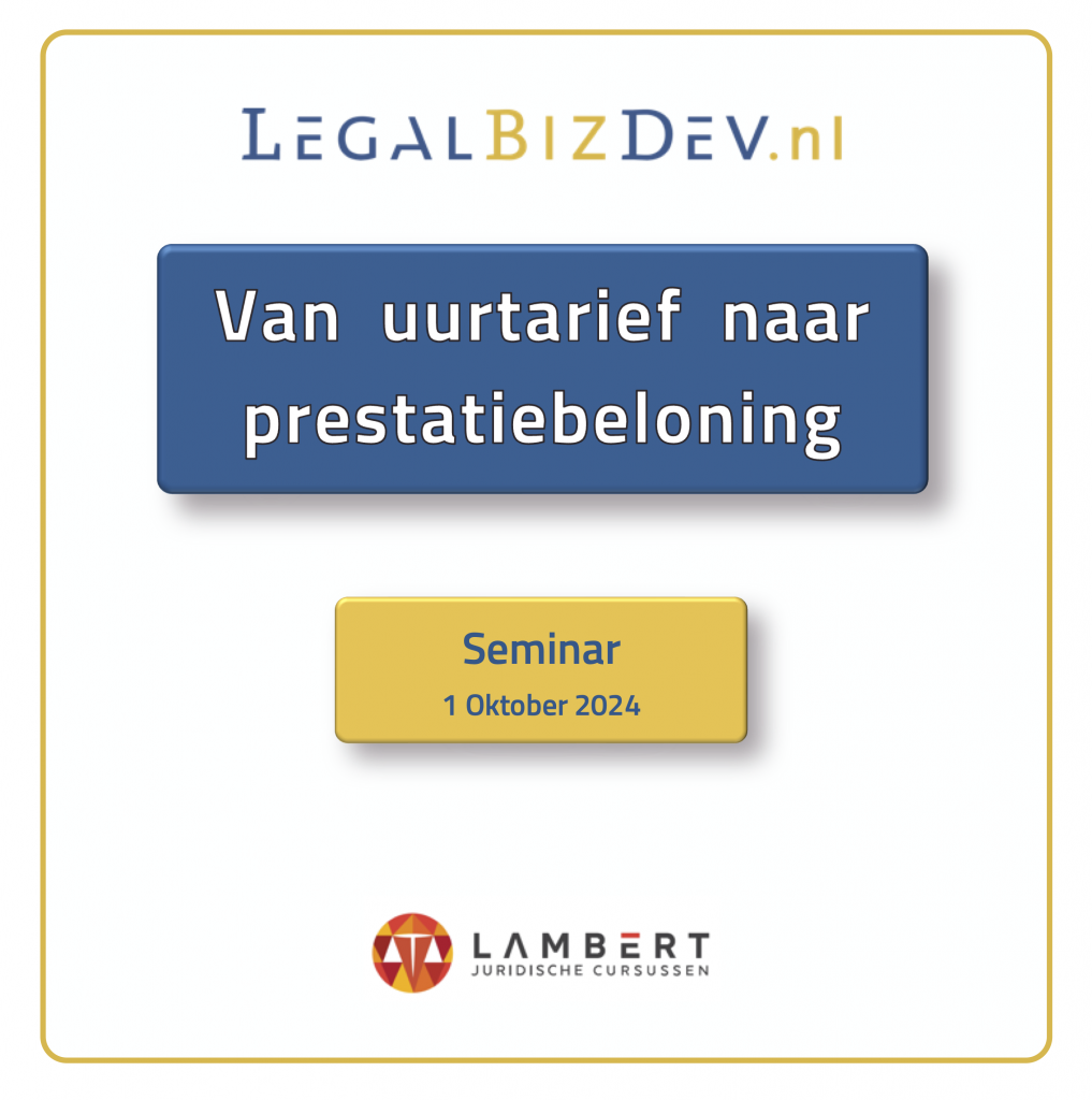 seminar prestatie beloning September 2024 value pricing