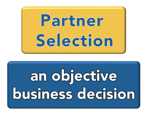 partnerselectie is een objectieve zakelijke beslissing partnertraject