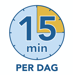 15 minuten per dag voor klantcontact, relatieonderhoud, acquisitie